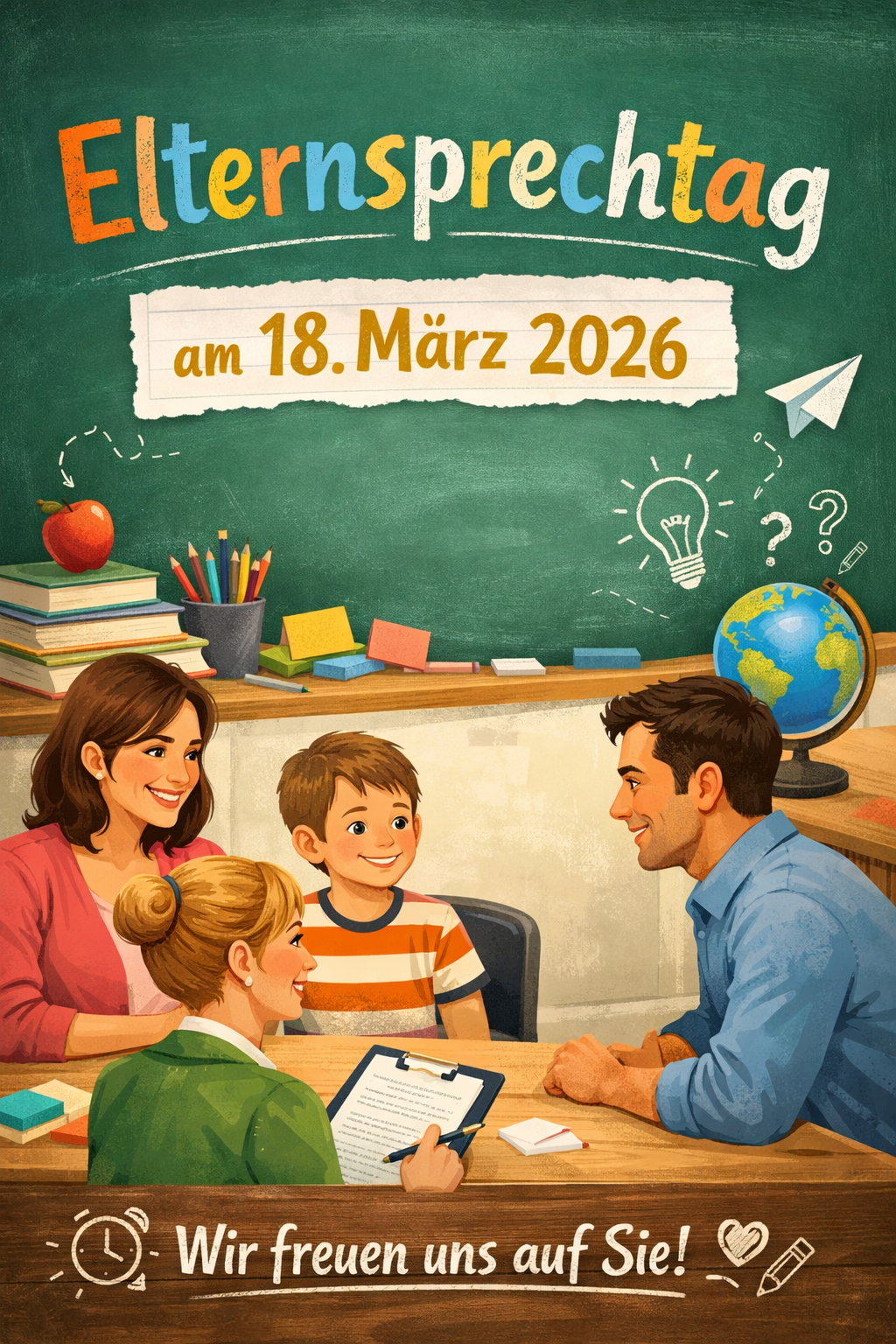 Elternsprechtag, jetzt Termine buchen