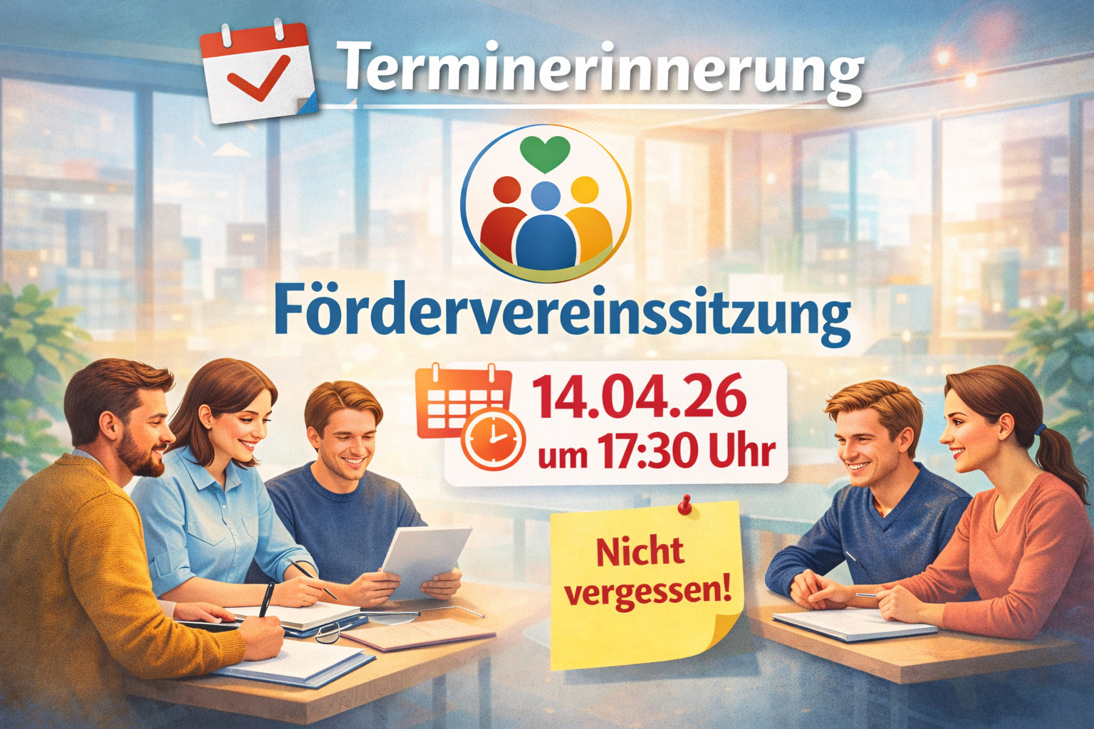 REMINDER: Fördervereinssitzung am 14.04.26