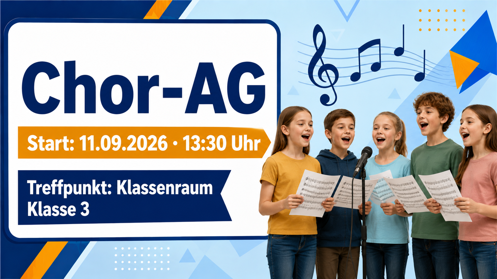 Start der Chor-AG