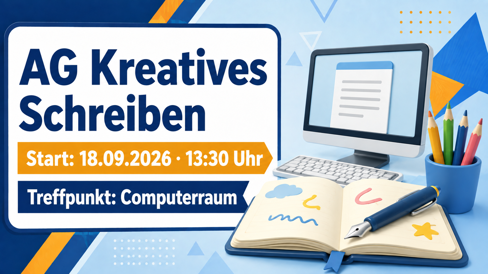 Start der AG Kreatives Schreiben